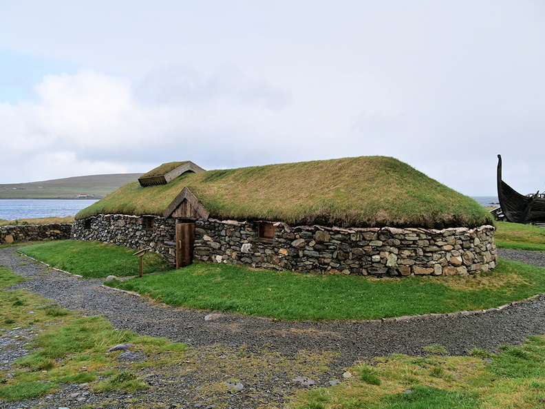 Viking Unst Longhouse at Haroldswick