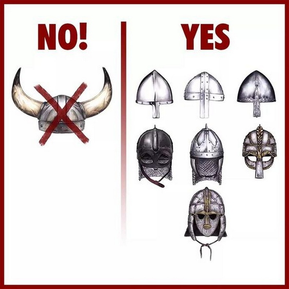 Correct helmets during Viking Age