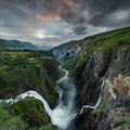 Vøringsfossen i solnedgang